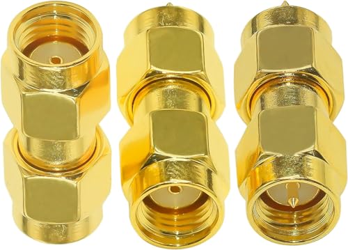TUOLNK SMA Adapter Kit - Gerader HF Koax Anschluss für Funk Verlängerungskabel Router RP SMA Stecker auf Stecker Koppler Konverter 3er Pack TUOLNK SMA Adapter Kit - Gerader HF Koax Anschluss für Funk Verlängerungskabel Router RP SMA Stecker auf Stecker Koppler Konverter 3er Pack von TUOLNK