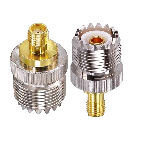 TUOLNK SMA auf PL259 Adapter SMA Buchse auf UHF PL-259 Buchse Koax Stecker für CB Funkantenne SO239 Buchse auf SMA Buchse Koaxial Adapter 2St von TUOLNK