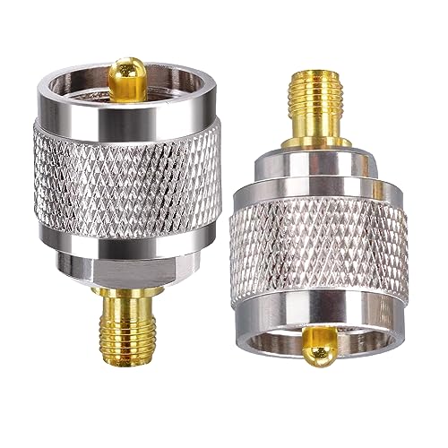 TUOLNK SMA auf PL259 Adapter SMA Buchse auf UHF PL-259 Stecker Koax Stecker für CB Funkantenne SO239 Stecker auf SMA Buchse Koaxial Adapter 2St von TUOLNK