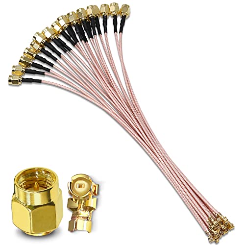 TUOLNK U.FL auf SMA Koaxialkabel SMA Stecker auf UFL IPX Koaxialkabel WiFi Antenne Pigtail Verlängerungskabel für Mini PCI Express RG178 12 Zoll (30cm) 5 Stück von TUOLNK
