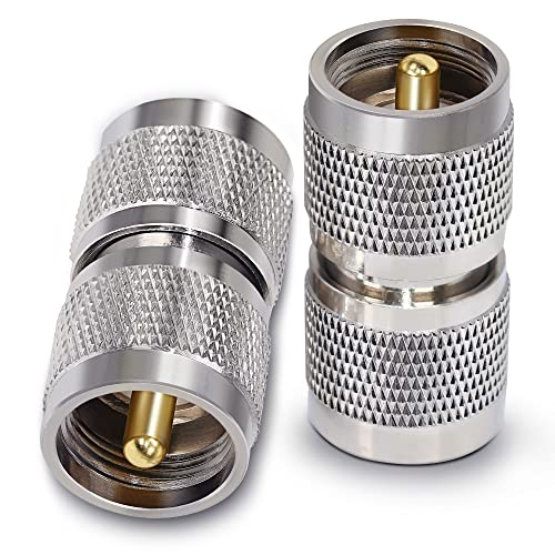 TUOLNK UHF Koaxialstecker PL259 UHF Stecker auf UHF Stecker Koaxialadapter PL-259 Stecker für Verlängerungskabel 2St von TUOLNK