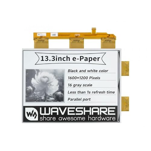 13,3 Zoll E-Paper E-Ink Raw Display Kompatibel mit Raspberry Pi 1600 × 1200 Pixel Auflösung Schwarz/Weiß Farben 16 Graustufen Parallel Port Ohne PCB Teilweise Aktualisierung Unterstützung 13,3 Zoll E-Paper E-Ink Raw Display Kompatibel mit Raspberry Pi 1600 × 1200 Pixel Auflösung Schwarz/Weiß Farben 16 Graustufen Parallel Port Ohne PCB Teilweise Aktualisierung Unterstützung von TUOPUONE
