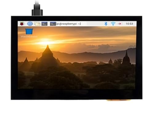 4,3 Zoll kapazitiver Touchscreen LCD (B), kompatibel mit Raspberry Pi 800 × 480 Pixel Auflösung, HDMI-Schnittstelle, IPS-Panel, verschiedene Geräte und Systeme, unterstützt Jetson Nano PC Windows von TUOPUONE