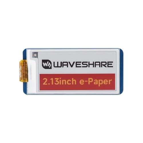 5,4 cm E-Paper-Display HAT (G), kompatibel mit Raspberry Pi Rot/Gelb/Schwarz/Weiß, vier Farben, E-Ink-Bildschirm, 250 x 122 Pixel Auflösung für Pi Zero/Zero W/Zero WH/2B/3B/3B+ SPI-Schnittstelle, von TUOPUONE