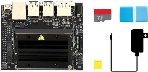Jetson Nano Developer Kit B01 Paket A mit Micro SD Karte 64GB TF Kartenleser und Zubehör Netzteil enthalten Jetson Nano Developer Kit (B01) von TUOPUONE