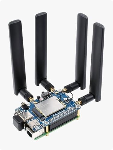 SIM8262E-M2 5G HAT kompatibel mit Raspberry Pi Quad Antennen 5G NS Multi-Band 5G/4G/3G ohne Gehäuse SIM8262E-M2 5G HAT kompatibel mit Raspberry Pi Quad Antennen 5G NS Multi-Band 5G/4G/3G ohne Gehäuse von TUOPUONE