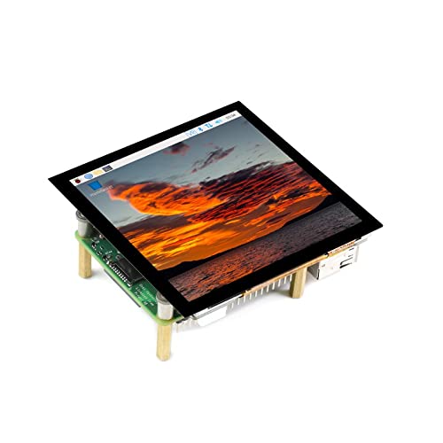 TUOPUONE 10,2 cm (4 Zoll) HDMI kapazitives Touch-IPS-LCD-Display (C), kompatibel mit Raspberry Pi 720 × 720 Auflösung, optischer Bonding Bildschirm, unterstützt Pi 4B/3B+/3A+/CM3+/4 und Jetson Nano von TUOPUONE
