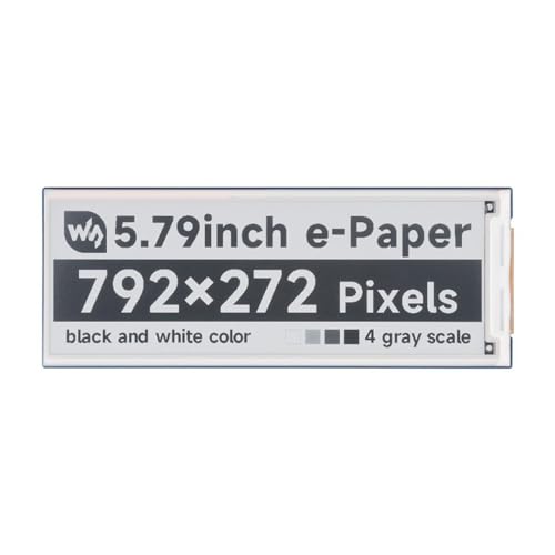 TUOPUONE 14,7 cm (5,8 Zoll) E-Paper-Modul, kompatibel mit Raspberry Pi E-Ink-Display, 792 x 272 Pixel, Auflösung, Schwarz/Weiß, SPI-Schnittstelle von TUOPUONE
