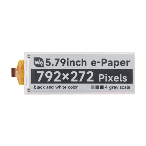 TUOPUONE 14,7 cm (5,8 Zoll) E-Paper-RAW-Display, kompatibel mit Raspberry Pi E-Ink-Display, 792 x 272 Pixel, Auflösung, Schwarz/Weiß, SPI-Schnittstelle von TUOPUONE