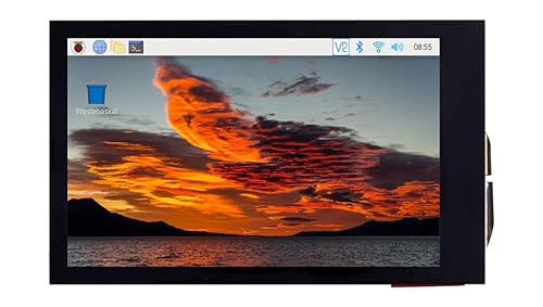 TUOPUONE 3,5-Zoll-LCD-Display, kompatibel mit Raspberry Pi 480 × 800 Auflösung, Touch-IPS-Panel, einstellbare Helligkeit von TUOPUONE