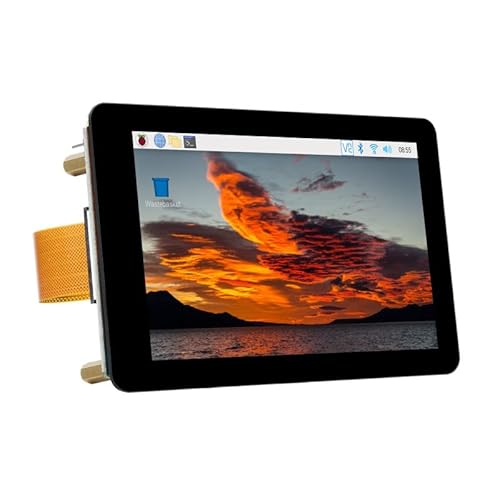 TUOPUONE 4-Zoll-kapazitiver Touch-Display, kompatibel mit Raspberry Pi 480 × 800 Auflösung IPS-Panel DSI-Schnittstelle, optischer Bindungs-Bildschirm von TUOPUONE