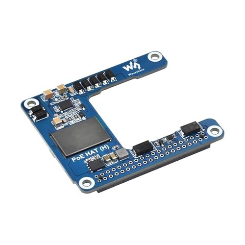 TUOPUONE Power Over Ethernet HAT (H) für Raspb Pi 5 / CM 5 5 V 5 A Ausgang unterstützt 802.3af/at Netzwerk Standard Isoliertes Schaltnetzteil Raspb Pi 5 PoE HAT von TUOPUONE