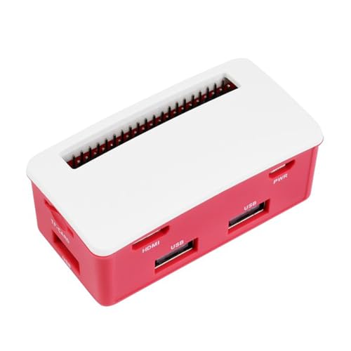 TUOPUONE USB-Hub-Box, kompatibel mit Raspberry Pi Zero/Zero 2 W/Zero W/Zero WHS, 4 x USB 2.0-Anschlüsse, matt polierte Oberfläche, gut gestaltet, schön, staubdicht von TUOPUONE