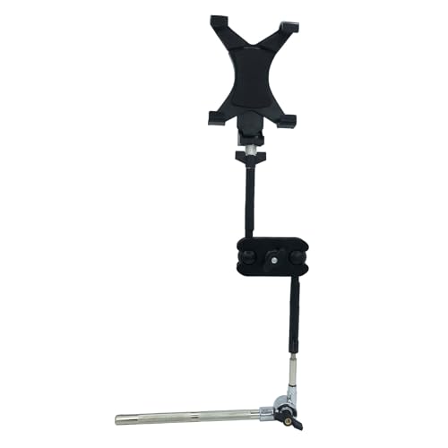 TUOREN Drum Set Tablet-Halterung, universelle drehbare Kugelstange mit 20,3 cm bis 27,9 cm Tablet-Halterung und verstellbarem Montagearm, Percussion-Becken, Hi-Hat-Ständer, Verlängerungshalterung TUOREN Drum Set Tablet-Halterung, universelle drehbare Kugelstange mit 20,3 cm bis 27,9 cm Tablet-Halterung und verstellbarem Montagearm, Percussion-Becken, Hi-Hat-Ständer, Verlängerungshalterung von TUOREN