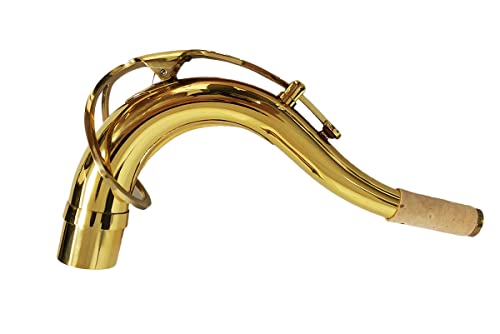 TUOREN Saxophon-Instrument für Tenorsaxophon, gebogen, 27,5 mm Durchmesser, goldfarben von TUOREN
