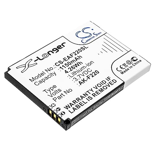 1150mAh / 4.26Wh Ersatzakku kompatibel mit Emporia FLIPbasic, FLIP Basic,F220, AK-F220, Tiptel Ergophone 6060, SD474050A von TUPower