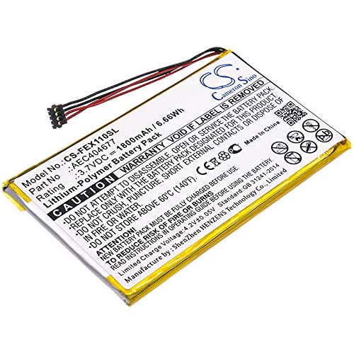 1800mAh / 6.66Wh Ersatzakku kompatibel mit Fiio FX1221, X1 ii, AEC404677 von TUPower