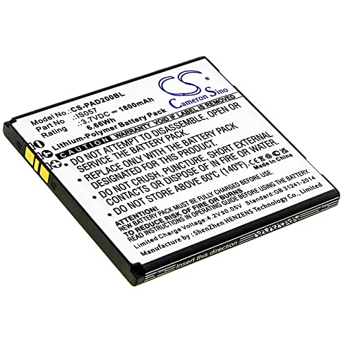 1800mAh / 6.66Wh Ersatzakku kompatibel mit Pax D200, D200T, IS275, Mini, myPOS D200, IS057 1800mAh / 6.66Wh Ersatzakku kompatibel mit Pax D200, D200T, IS275, Mini, myPOS D200, IS057 von TUPower