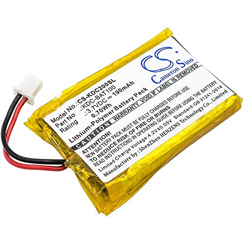 190mAh / 0.70Wh Ersatzakku kompatibel mit KOAMTAC KDC-100, KDC200, KDC-200, KDC200iM, 02-980-8680, KDC-BAT100 190mAh / 0.70Wh Ersatzakku kompatibel mit KOAMTAC KDC-100, KDC200, KDC-200, KDC200iM, 02-980-8680, KDC-BAT100 von TUPower