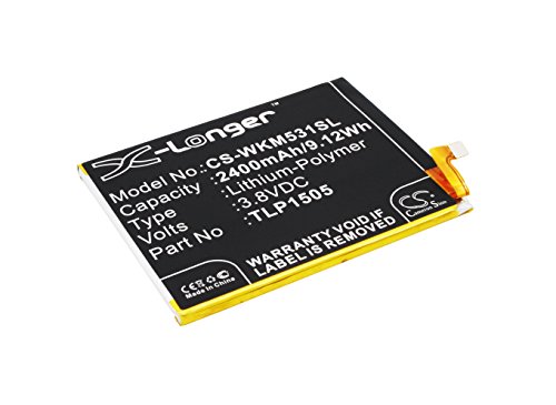 2400mAh / 9.12Wh Ersatzakku kompatibel mit Wiko M531, Ridge, Ridge 4G, Ridge Dual SIM LTE, TLP1505, TLP15H30 2400mAh / 9.12Wh Ersatzakku kompatibel mit Wiko M531, Ridge, Ridge 4G, Ridge Dual SIM LTE, TLP1505, TLP15H30 von TUPower