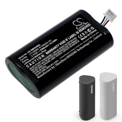 5200mAh / 19.24Wh Ersatzakku kompatibel mit Sonos Roam,111-00005, IP-038535-101 von TUPower