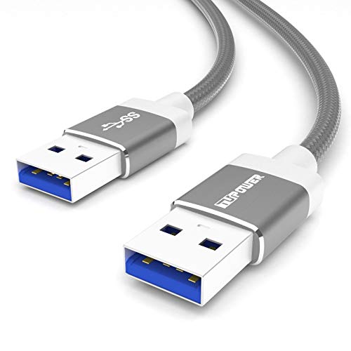 TUPower K55 USB 3.0 Verbindungskabel Super Speed Kabel 0,5m USB-A Stecker auf USB-A Stecker OTG-fähig 5Gbps kurz von TUPower