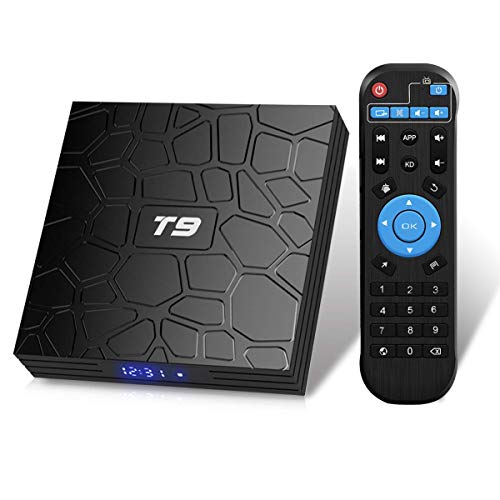 T9 Android TV Box Android 9.0 4GB RAM 32GB ROM RK3318 Quad Core Support 2.4G 5GHz WiFi Bluetooth 4.0 4K 3D HDMI DLNA Smart TV Box von TUREWELL