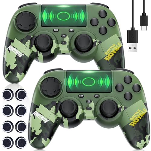 TURPOW 2 Pack Controller for P-4/Slim/Pro, Bluetooth Gamepad with High Sensitivity von TURPOW