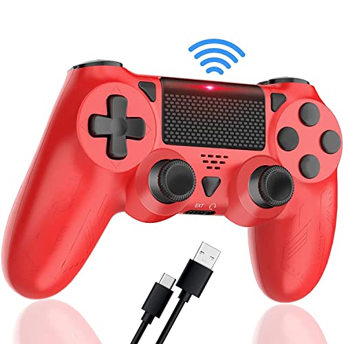 TURPOW 2 Stück Wireless Controller für ps4 Gamepad mit PC Windows 7/8/11/Mobile Phone/Android/Ios von TURPOW