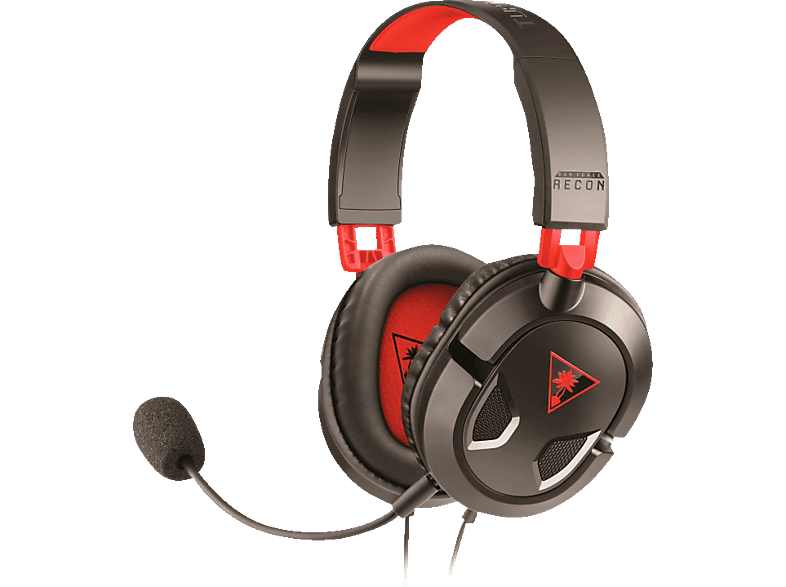 TURTLE BEACH Recon 50 Stereo Headset Schwarz/Rot, Over-ear Schwarz/Rot von TURTLE BEACH