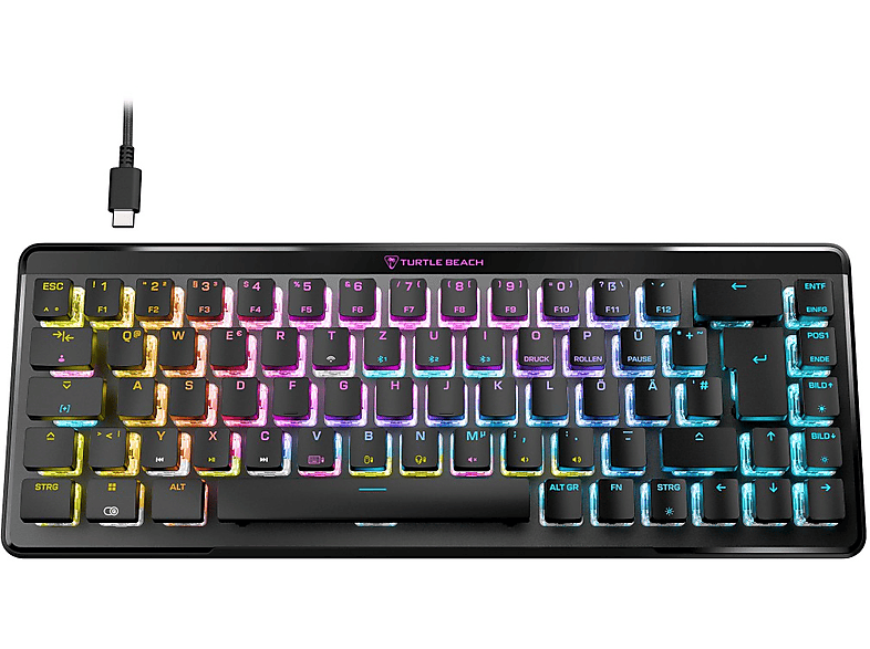 TURTLE BEACH Vulcan II Mini Air, Gaming Tastatur, Opto-Mechanical, Kabellos und Kabelgebunden, Schwarz von TURTLE BEACH