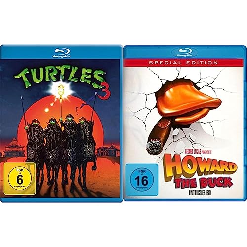 Turtles 3 - Ninja Turtles [Blu-ray] & Howard - Ein tierischer Held - Uncut [Blu-ray] [Special Edition] von TURTLES