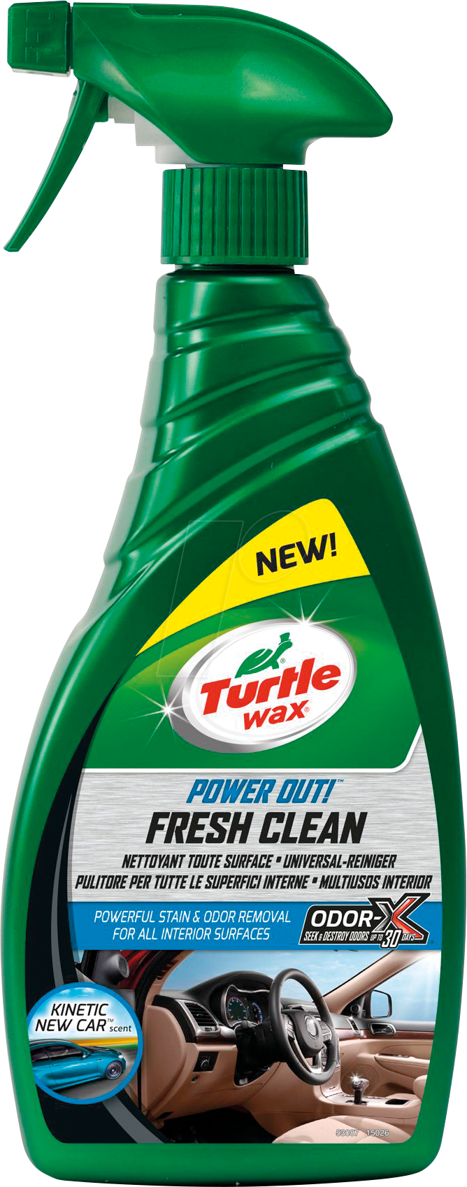 KFZ TURTLE 53087 - KFZ - Innenreiniger, Geruchsentferner, 500 ml von TURTLEWAX