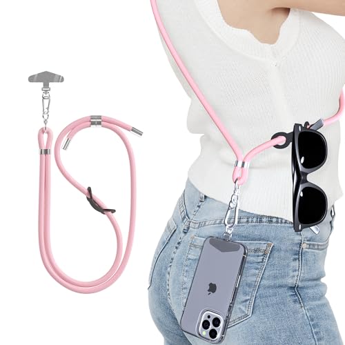 TUSEASY Handykette Universal – 8 mm Handy Umhängeband mit Edelstahl-Halterung, Verstellbares Handyband für iPhone 16/15/14/13 Pro, Samsung – Robustes Handyzubehör TUSEASY Handykette Universal – 8 mm Handy Umhängeband mit Edelstahl-Halterung, Verstellbares Handyband für iPhone 16/15/14/13 Pro, Samsung – Robustes Handyzubehör von TUSEASY