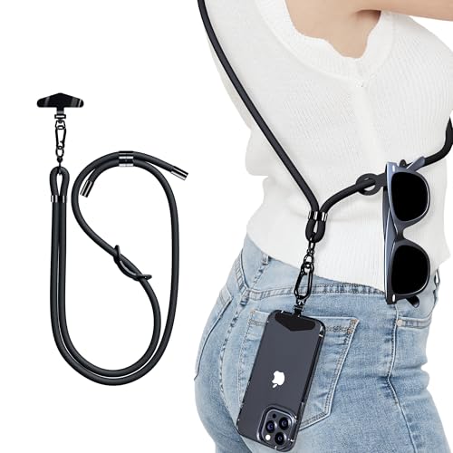 TUSEASY Handykette Universal – 8 mm Handy Umhängeband mit Edelstahl-Halterung, Verstellbares Handyband für iPhone 16/15/14/13 Pro, Samsung – Robustes Handyzubehör TUSEASY Handykette Universal – 8 mm Handy Umhängeband mit Edelstahl-Halterung, Verstellbares Handyband für iPhone 16/15/14/13 Pro, Samsung – Robustes Handyzubehör von TUSEASY