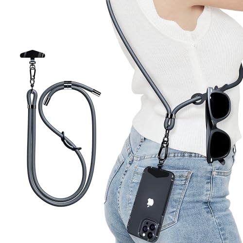 TUSEASY Handykette Universal – 8 mm Handy Umhängeband mit Edelstahl-Halterung, Verstellbares Handyband für iPhone 16/15/14/13 Pro, Samsung – Robustes Handyzubehör TUSEASY Handykette Universal – 8 mm Handy Umhängeband mit Edelstahl-Halterung, Verstellbares Handyband für iPhone 16/15/14/13 Pro, Samsung – Robustes Handyzubehör von TUSEASY