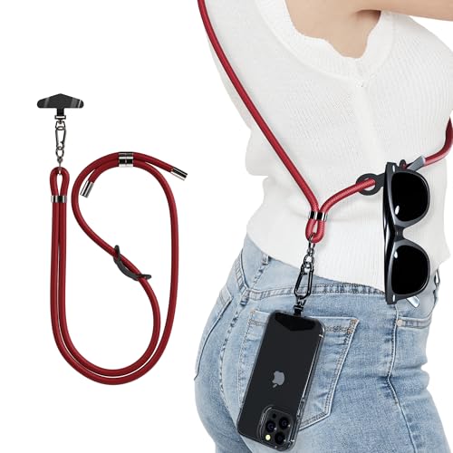 TUSEASY Handykette Universal – 8 mm Handy Umhängeband mit Edelstahl-Halterung, Verstellbares Handyband für iPhone 16/15/14/13 Pro, Samsung – Robustes Handyzubehör TUSEASY Handykette Universal – 8 mm Handy Umhängeband mit Edelstahl-Halterung, Verstellbares Handyband für iPhone 16/15/14/13 Pro, Samsung – Robustes Handyzubehör von TUSEASY