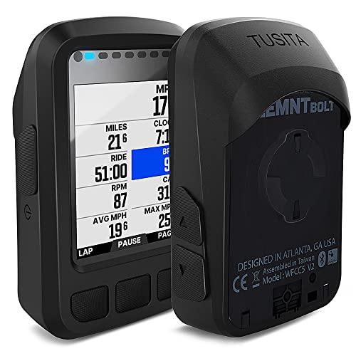 TUSITA Hülle Kompatibel mit Wahoo Elemnt Bolt V2 (Nicht für Elemnt Bolt) - Silikon Schutzhülle Skin - GPS Fahrradcomputer Zubehör von TUSITA
