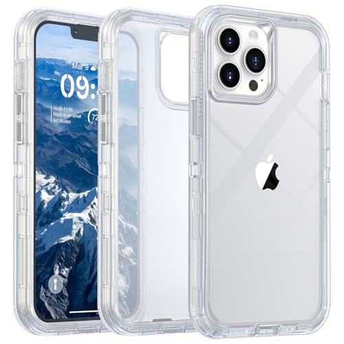 TUTUKII Schutzhülle für iPhone 14 Pro Max, transparent, Anti-Vergilbung, stoßfest, transparent, dreilagig, strapazierfähig, Schutzhülle für Apple 14 Pro Max 6,7 Zoll, kristallklar TUTUKII Schutzhülle für iPhone 14 Pro Max, transparent, Anti-Vergilbung, stoßfest, transparent, dreilagig, strapazierfähig, Schutzhülle für Apple 14 Pro Max 6,7 Zoll, kristallklar von TUTUKII