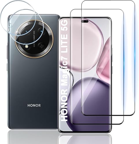 TUTUO [2+2 Stück Schutzfolie Kompatibel mit Honor Magic 7 Lite 5G für Panzerglas + Kamera Schutzfolie, Anti-Kratzer, 9H Härte HD Klar Folie, Anti-Fall 3D Displayschutzfolie TUTUO [2+2 Stück Schutzfolie Kompatibel mit Honor Magic 7 Lite 5G für Panzerglas + Kamera Schutzfolie, Anti-Kratzer, 9H Härte HD Klar Folie, Anti-Fall 3D Displayschutzfolie von TUTUO