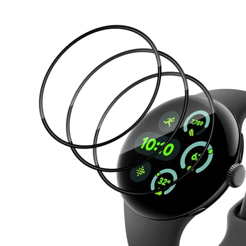 TUTUO [3 Stück Schutzfolie Kompatibel mit Google Watch 3 41mm, [Flexible Folie] Soft HD TPU Klar Displayschutzfolie, Blasenfrei Anti-Kratzen Wasserdicht TPU Weich Film von TUTUO