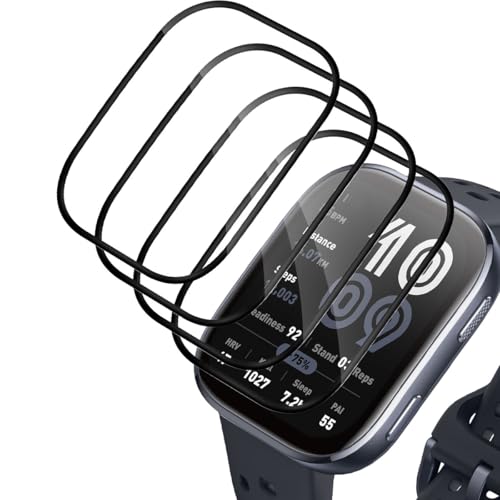 TUTUO Kompatibel mit Amazfit Bip 6 Schutzfolie, [3 Stück] Displayschutz Flexible Soft HD TPU Klar Folie, Blasenfrei Anti-Kratzen Wasserdicht TPU Weich Displayschutzfolie von TUTUO