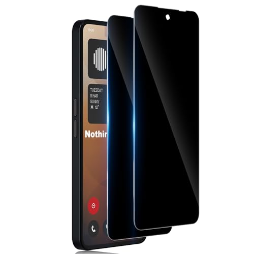 TUTUO Kompatibel mit Nothing Phone 3A/3A Pro Privacy Displayschutzfolie, 2 Stück Anti-Spy gehärtetes Glas, 9H HD Clear Anti Peep Film, hüllenfreundlich, Ultra Resistent TUTUO Kompatibel mit Nothing Phone 3A/3A Pro Privacy Displayschutzfolie, 2 Stück Anti-Spy gehärtetes Glas, 9H HD Clear Anti Peep Film, hüllenfreundlich, Ultra Resistent von TUTUO