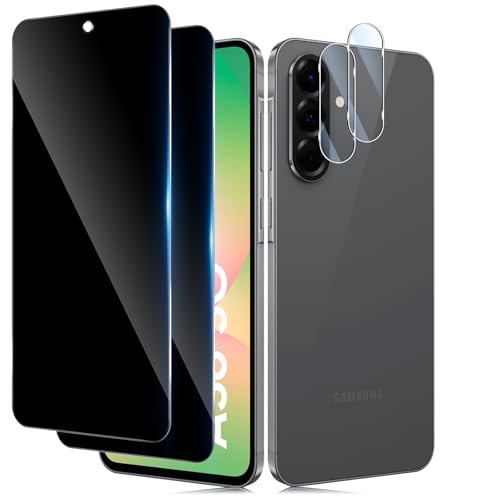 TUTUO Sichtschutz Schutzfolie für Samsung Galaxy A56 5G für Panzerglas, 2+2 Stück Panzer Schutz Glas Antispy + Kameraschutz, 9H Härte Anti-Kratzer Privacy Folie, Anti-Spähen Schutzglas - Schwarz TUTUO Sichtschutz Schutzfolie für Samsung Galaxy A56 5G für Panzerglas, 2+2 Stück Panzer Schutz Glas Antispy + Kameraschutz, 9H Härte Anti-Kratzer Privacy Folie, Anti-Spähen Schutzglas - Schwarz von TUTUO