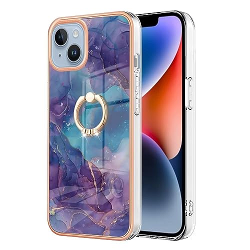 Handyhülle Kompatible für Samsung Galaxy A13 5G/A04S Hülle mit Ring Halter Ständer Silikon Case Cover Tasche Dünn Durchsichtige Schutzhülle Handytasche Bumper TPU Fall Mädchen Etui lila Handyhülle Kompatible für Samsung Galaxy A13 5G/A04S Hülle mit Ring Halter Ständer Silikon Case Cover Tasche Dünn Durchsichtige Schutzhülle Handytasche Bumper TPU Fall Mädchen Etui lila von TUUNKMUY
