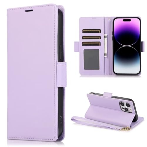 TUUNKMUY Handyhülle für Samsung Galaxy A25 5G Hülle, Premium Leder Handytasche Ständer Klappbar Kartenfach Brieftasche Wallet Schutzhülle für Samsung Galaxy A25 5G Flip Case Tasche,Hellviolett TUUNKMUY Handyhülle für Samsung Galaxy A25 5G Hülle, Premium Leder Handytasche Ständer Klappbar Kartenfach Brieftasche Wallet Schutzhülle für Samsung Galaxy A25 5G Flip Case Tasche,Hellviolett von TUUNKMUY