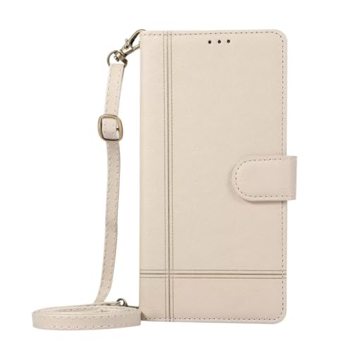 Handyhülle für Samsung Galaxy A55 5G, Handykette Hülle mit Band Case, Leder Klapphülle Handytasche Schutzhülle Magnet mit Umhängen Ständer für Samsung Galaxy A55 5G,Khaki Handyhülle für Samsung Galaxy A55 5G, Handykette Hülle mit Band Case, Leder Klapphülle Handytasche Schutzhülle Magnet mit Umhängen Ständer für Samsung Galaxy A55 5G,Khaki von TUUNKMUY