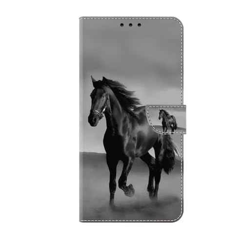 Hülle für Samsung Galaxy A52/A52s 5G Handyhülle [Premium PU Leder] [Kartenfach] [Standfunktion] TPU Stoßfest Schutzhülle Klapphülle Handytasche Lederhülle für Samsung Galaxy A52/A52s 5G,Pferd von TUUNKMUY