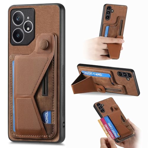 Hülle für Samsung Galaxy S23 Ultra 5G Leder Handyhülle Handytasche Premium Flip Case Cover Stoßfest Schutzhülle für Samsung Galaxy S23 Ultra 5G Hülle​Klappbar Ledertasche klapphülle braun von TUUNKMUY