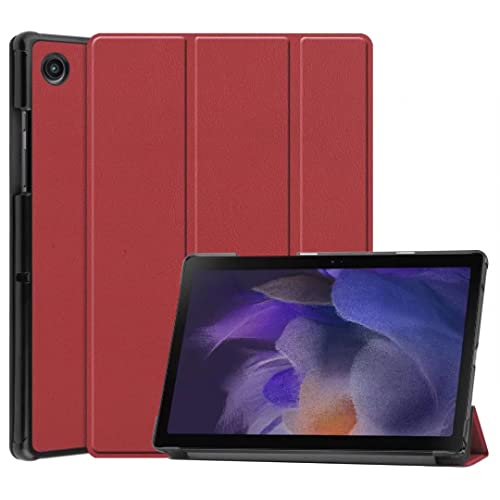 Hülle für Samsung Galaxy Tab A9 2023, Lightweight Hülle Ultra Dünn mit Standfunktion Schutzhülle mit Auto Schlaf/Wach Cover für Samsung Galaxy Tab A9 2023,Wein rot von TUUNKMUY